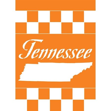 MAGNOLIA GARDEN FLAGS 13 x 18 in Tennessee Checkered Garden Flag 1313